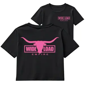 Womens Longhorn Crop Top