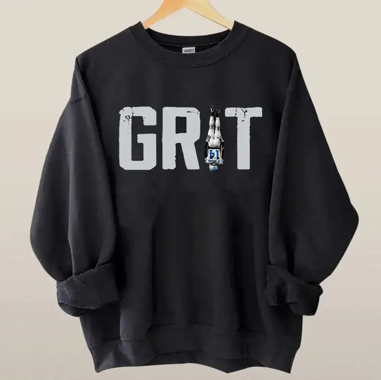 GRIT Amon-Ra St Brown Detroit Football Sweatshirt Crewneck