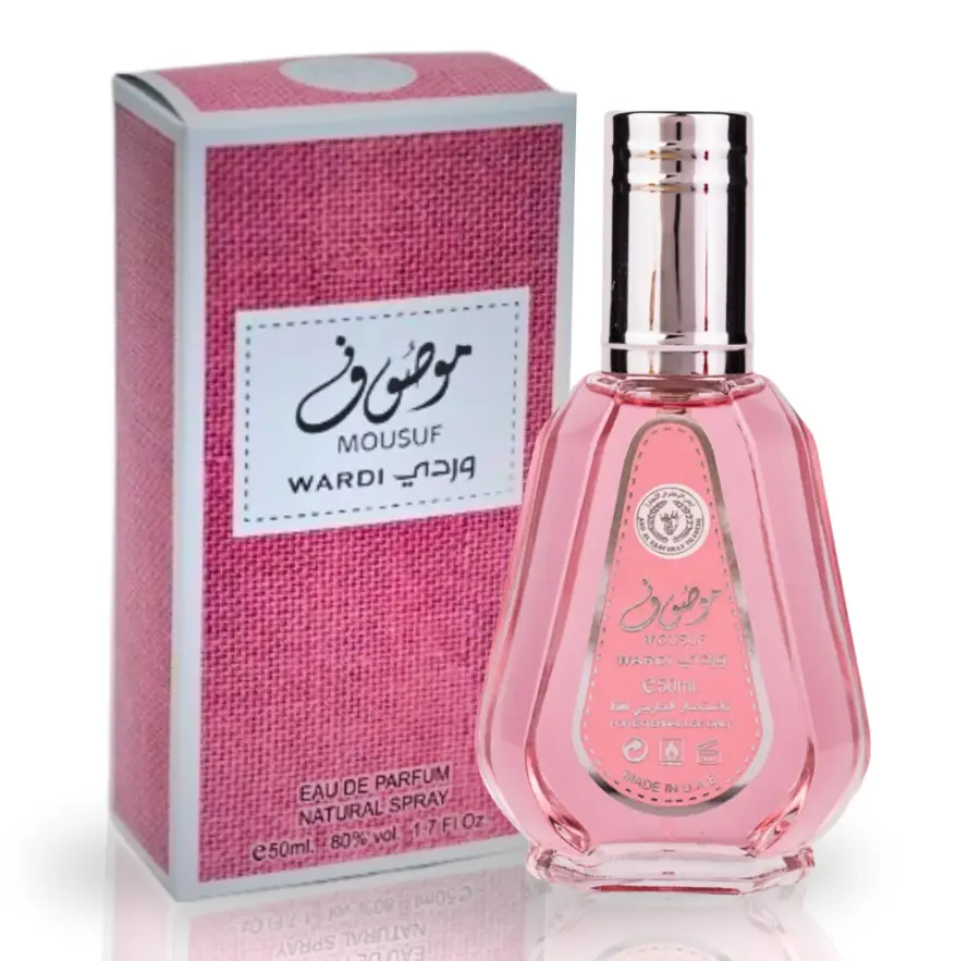 Ard Al Zaafaran Mousuf Wardi EDP 50ML, Captivating and Versatile Unisex Perfume Spray, Full-Size Boxed Self Care Product, Edp Sprays