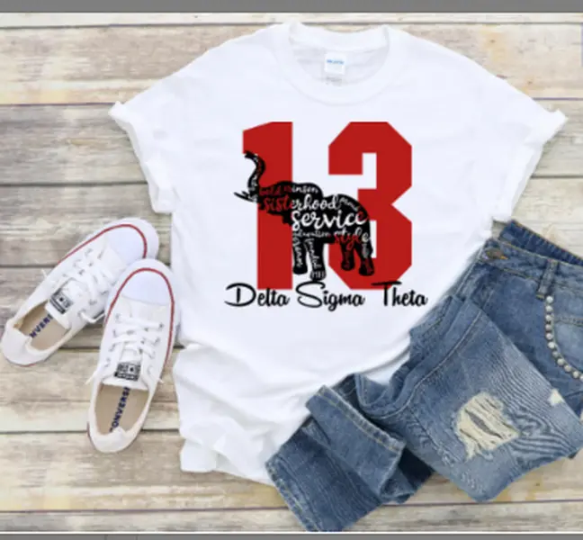 Delta Sigma Theta Glitter t-shirt, Delta Sigma Theta shirt, Glitter shirt, Delta sigma theta sweatshirt, J13, elephant, pearls, 713, 1913, Delta Sigma Theta sorority Shirt