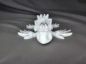 Hollow Skull Shell Turtle spooky halloween articulating figurine and decor