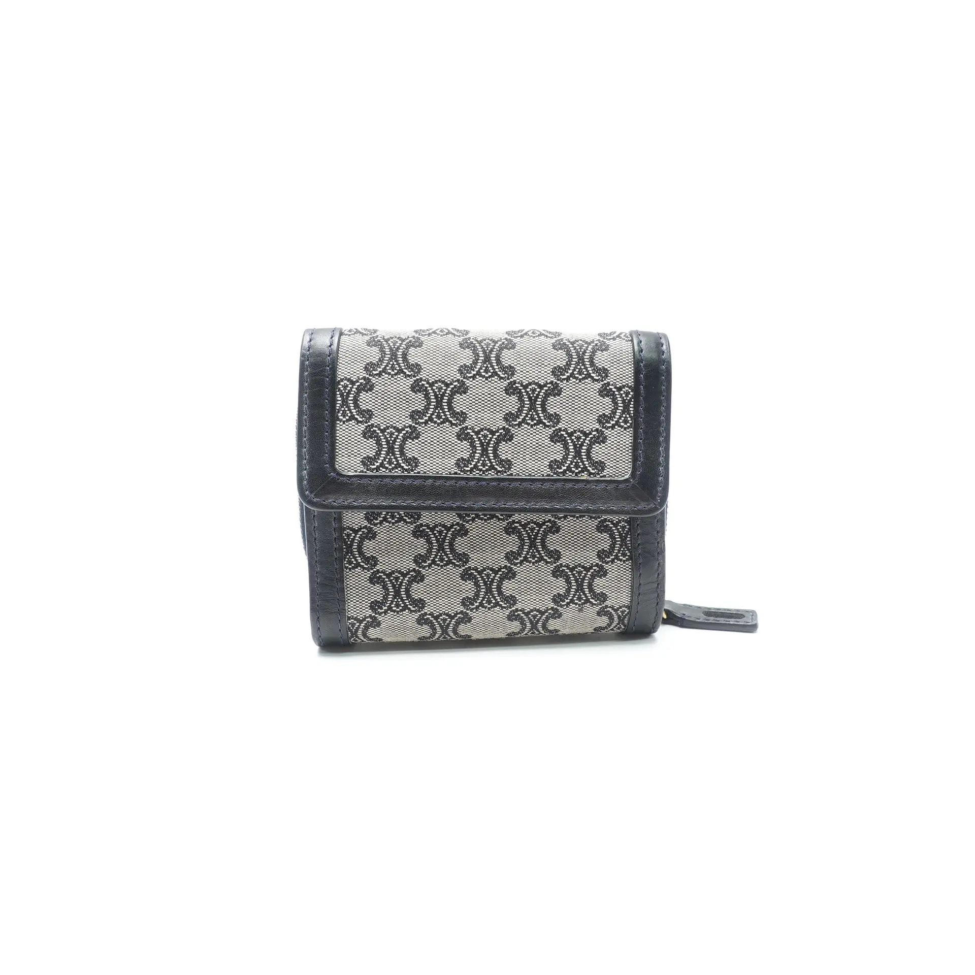 Pre-owned Celine canvas Small Leather Goods Blue Wallet T10434146