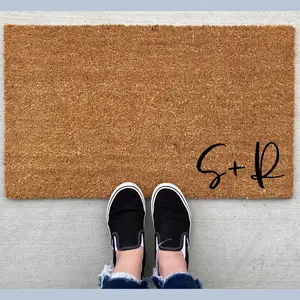 (Doormat) Personalized Initial Welcome Doormat, Home Decor, Doormat, Welcome Mat