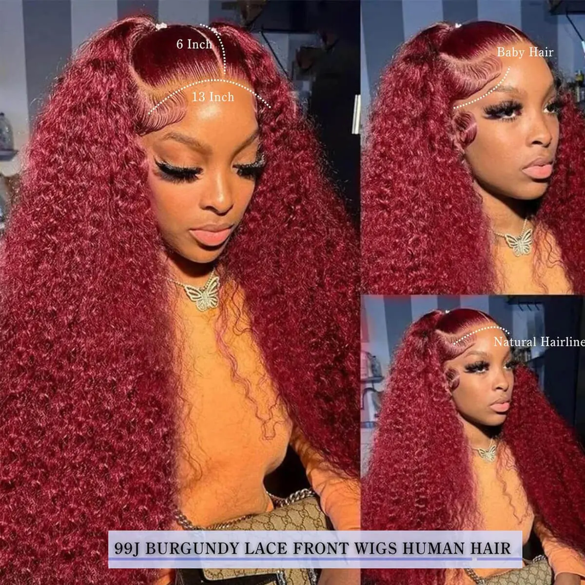 30 Inch Deep Wave Lace Front Wig Human Hair 13x6 HD Glueless Pre Plucked Amazon.com : 30 Inch 13x6 Deep Wave Lace Front Wigs Human  main image 3