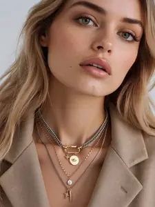 A trendy and personalized Devil's Eye multi-layered necklace, suitable for daily wear, vacation dates, and other occasions, and also a surprising and exquisite small gift.