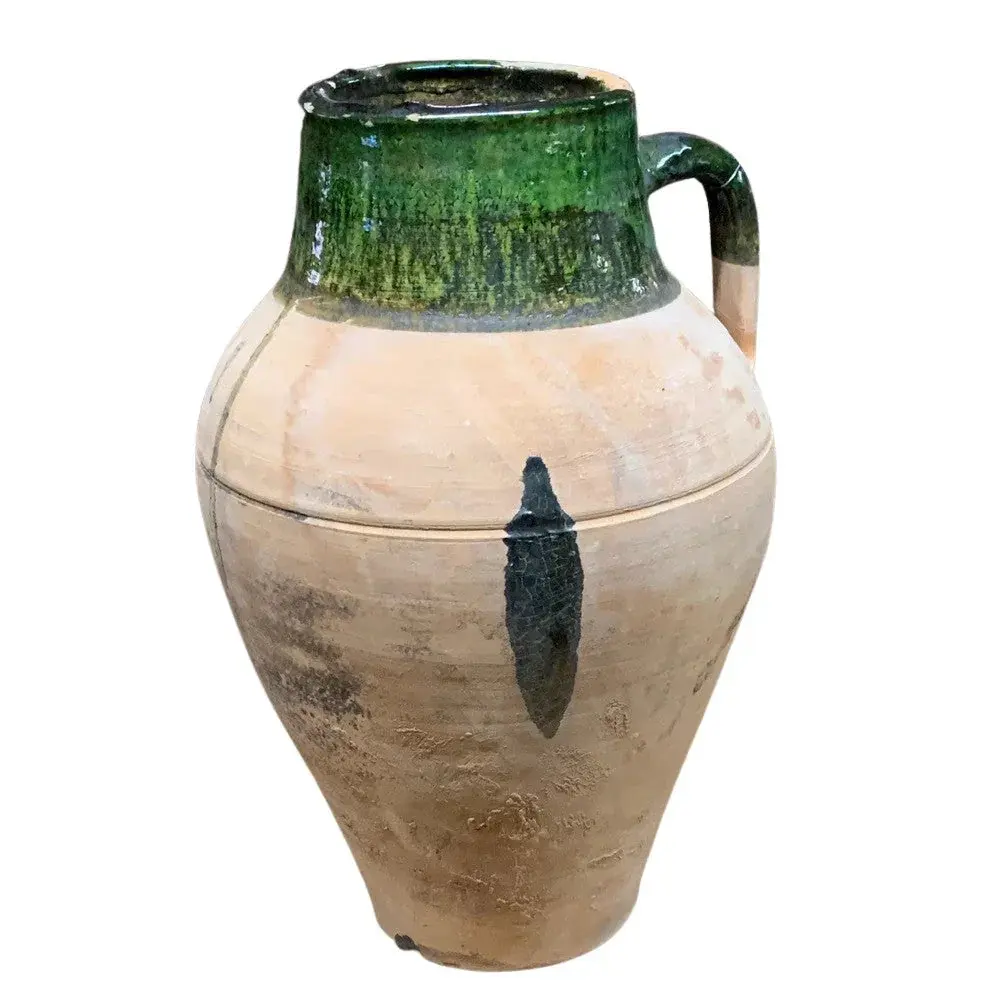 Vintage Turkish Terracotta Oil Jar