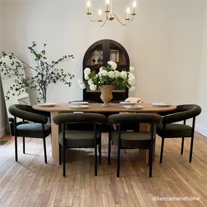 Dwen & New York 79" Oval Dining Table Set for 6 (7-Piece)