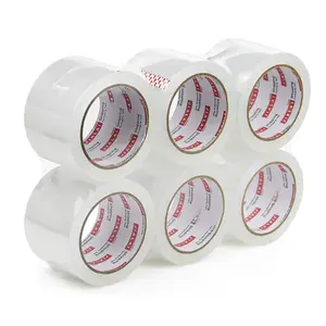 3" Heavy Duty Packing Tape 6 Rolls, Total 360Y - 3 inch x 65 Yards, 2.4 mil Thick, Clear 3 Inch Wide Packaging Tape for Shipping, Mailing, Moving & Storage