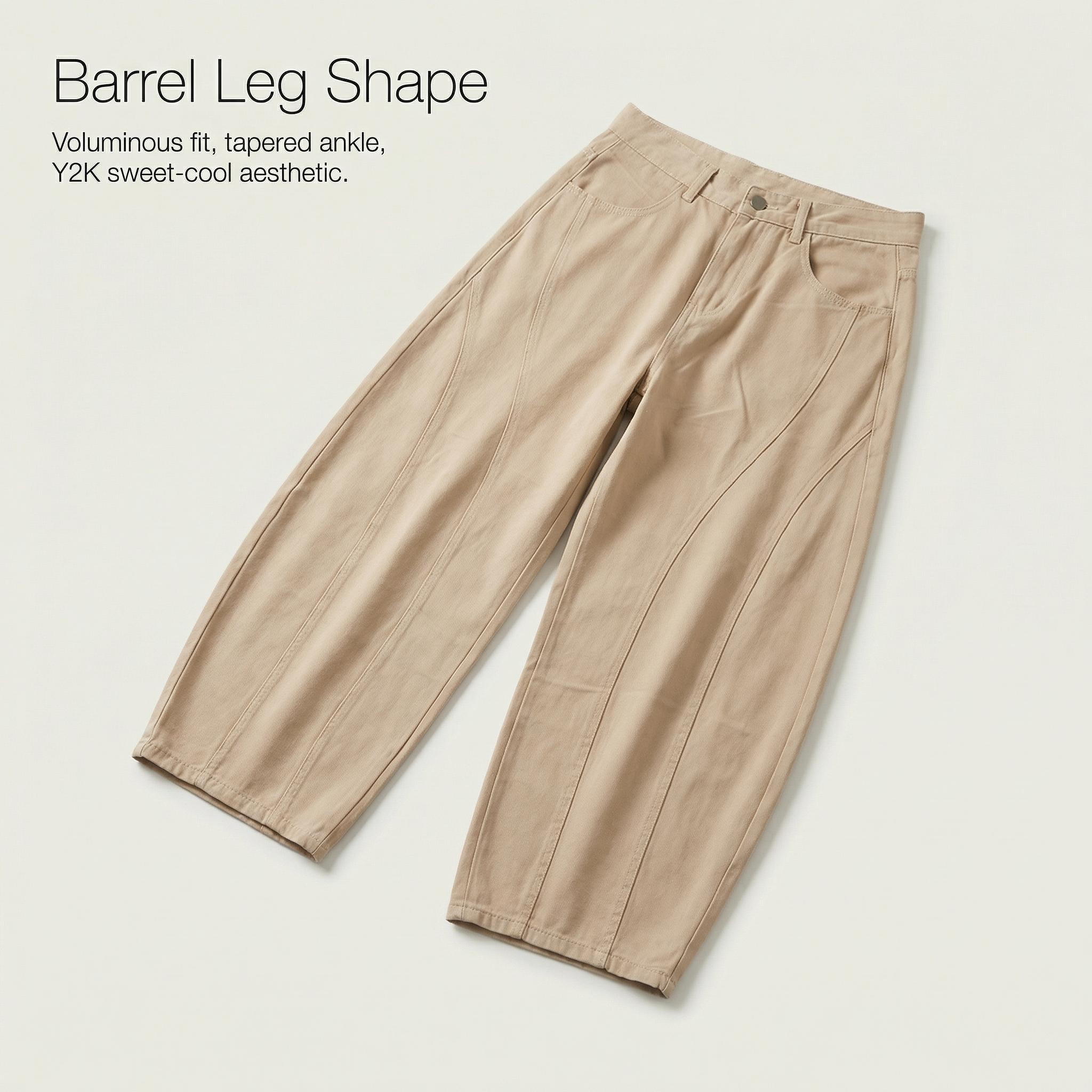 Women’s Baggy Barrel Jeans Comfortable Relaxed-Fit Wide-Leg Pants with Y2K-Inspired Coquette Star and Heart Graphics—Cute Everyday Casual Streetwear