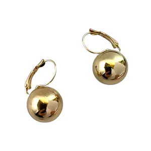 Gold Ball Dangle Drop Earrings for Women