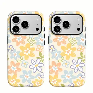 Floral Pattern Phone Case — Compatible with Samsung S26/S25/S24/S23/S22/S21 and iPhone 17/16/15/14/13/12/11 Phone Cases. Drop-resistant, non-slip, and fade-resistant. The perfect gift for family and friends.