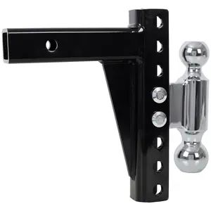 Adjustable Dual Ball Mount,12,000 lb & 10,000 lb Towing Capacity,Dual Hitch Balls (2" & 2‑5/16"), Fits 2" Receiver