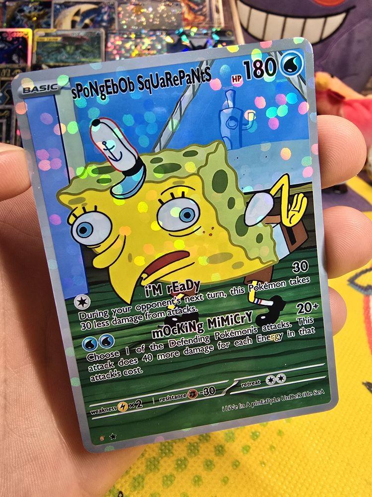 spongebob pokemon card SquarePants  ViciousProxies Fanatics Collect | Wasn't expecting
