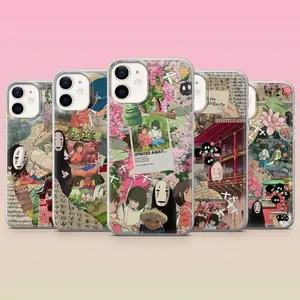 Spirited Away Phone Case Studio Ghibli Anime Cover for iPhone X, 11, 12, 13, 14, 15 & more – SS Galaxy S21 to S25 Ultra, Plus with Suction