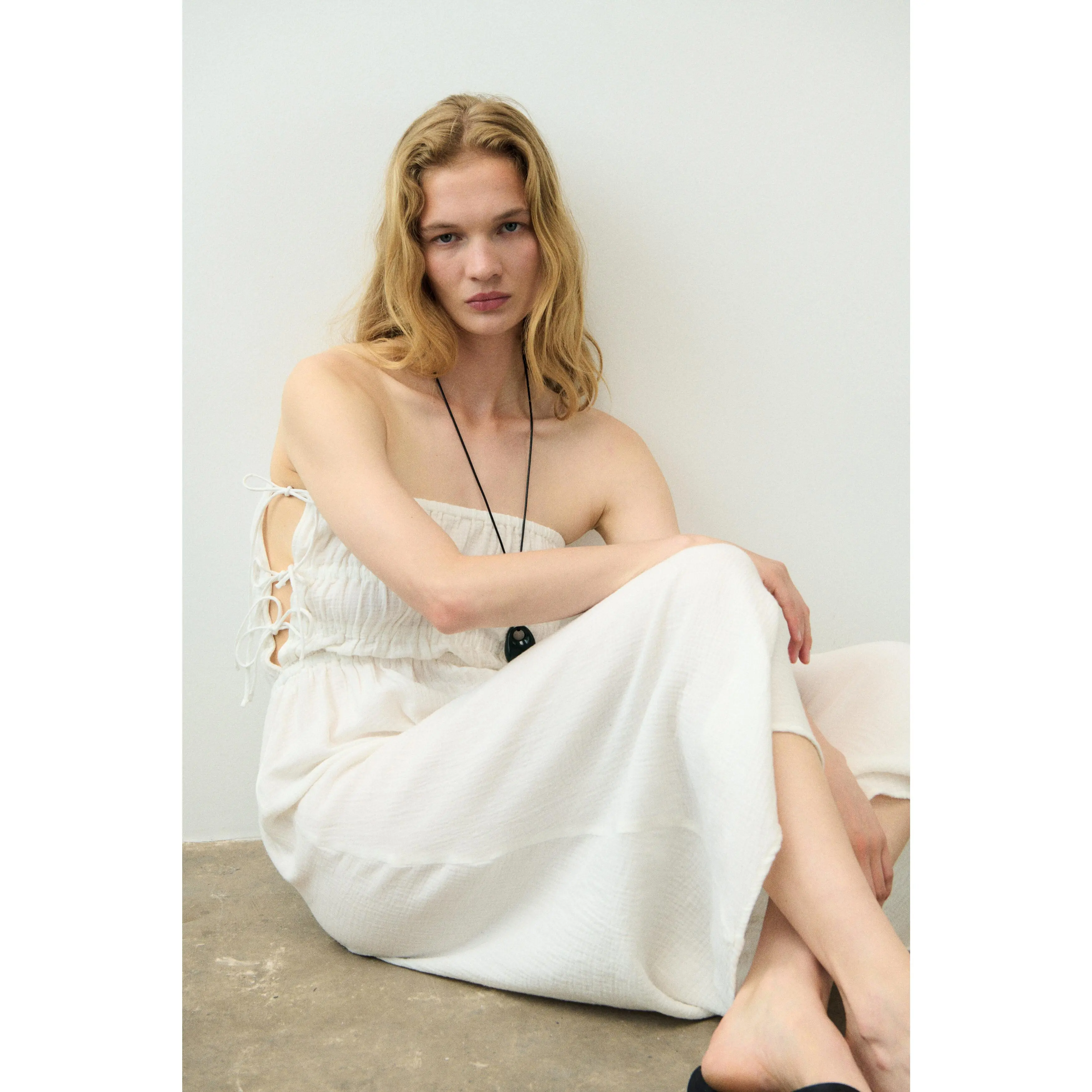H&M Muslin bandeau dress