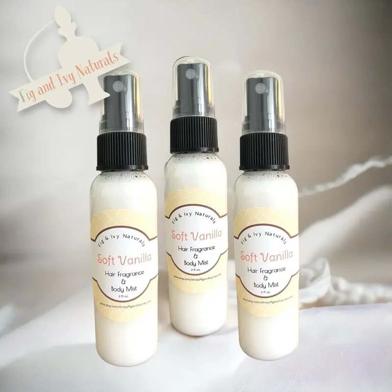 Soft Vanilla Body Mist and Hair Fragrance | Sweet Vanilla Scent |  2 oz.