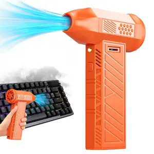 Electric Air Compressor Dust Blaster, Rechargeable Wireless Turbine Blow Gun, Portable Air Jet Cleaner for Car, PC, Keyboard, Home, Outdoor