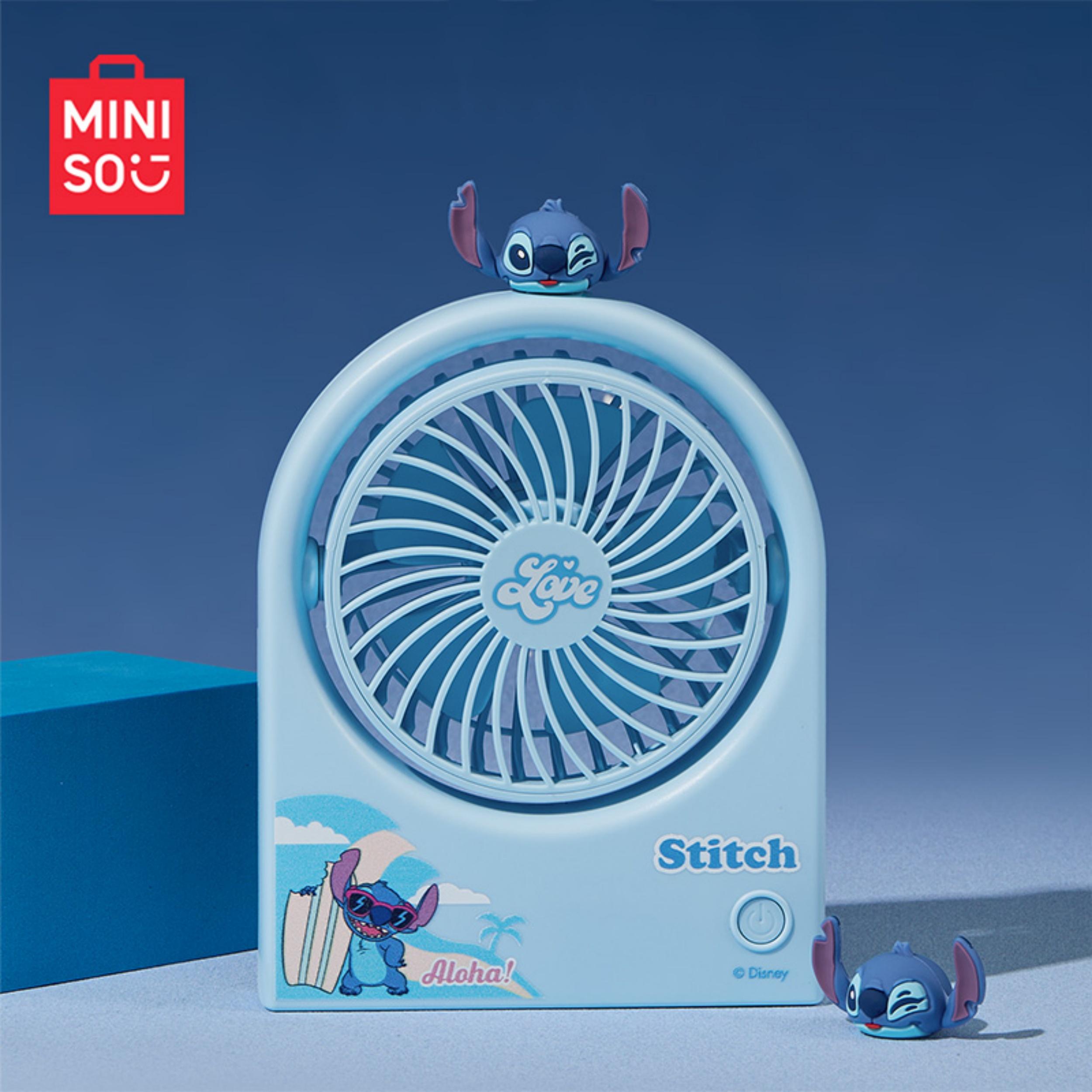Disney Stitch Folding Mini Fan,Portable Handheld Fan, Cute and Collapsible, Rechargeable, Perfect for Outdoor Activities,Travel, Summer, Beach ,Disney Fans and Outdoor Use