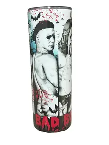 Horror Baddies - 20oz oz 20 oz. 20oz. - Skinny Straight Sublimation Tumbler - Amy's Tumbler Junkies - Your Favorite Tumbler Shop!