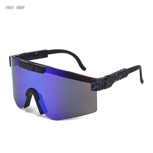 FHSY SHOP Starry Speckled Frame Shield Sports Sunglasses UV400 Protection Windproof Purple Blue Mirror Lens Lightweight for Men Women Cycling Running Driving and Outdoor Activities LED Light Blocking Stickers glasses