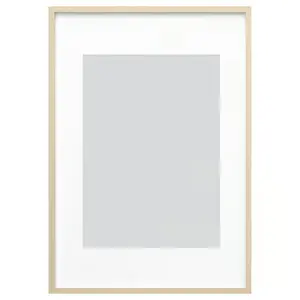 Frame, birch effect, 27 ½x39 ¼ "Picture frames, poster frames, wall-mountable horizontally or vertically - slide-in frame strips, scratch-resistant wall gallery frames.