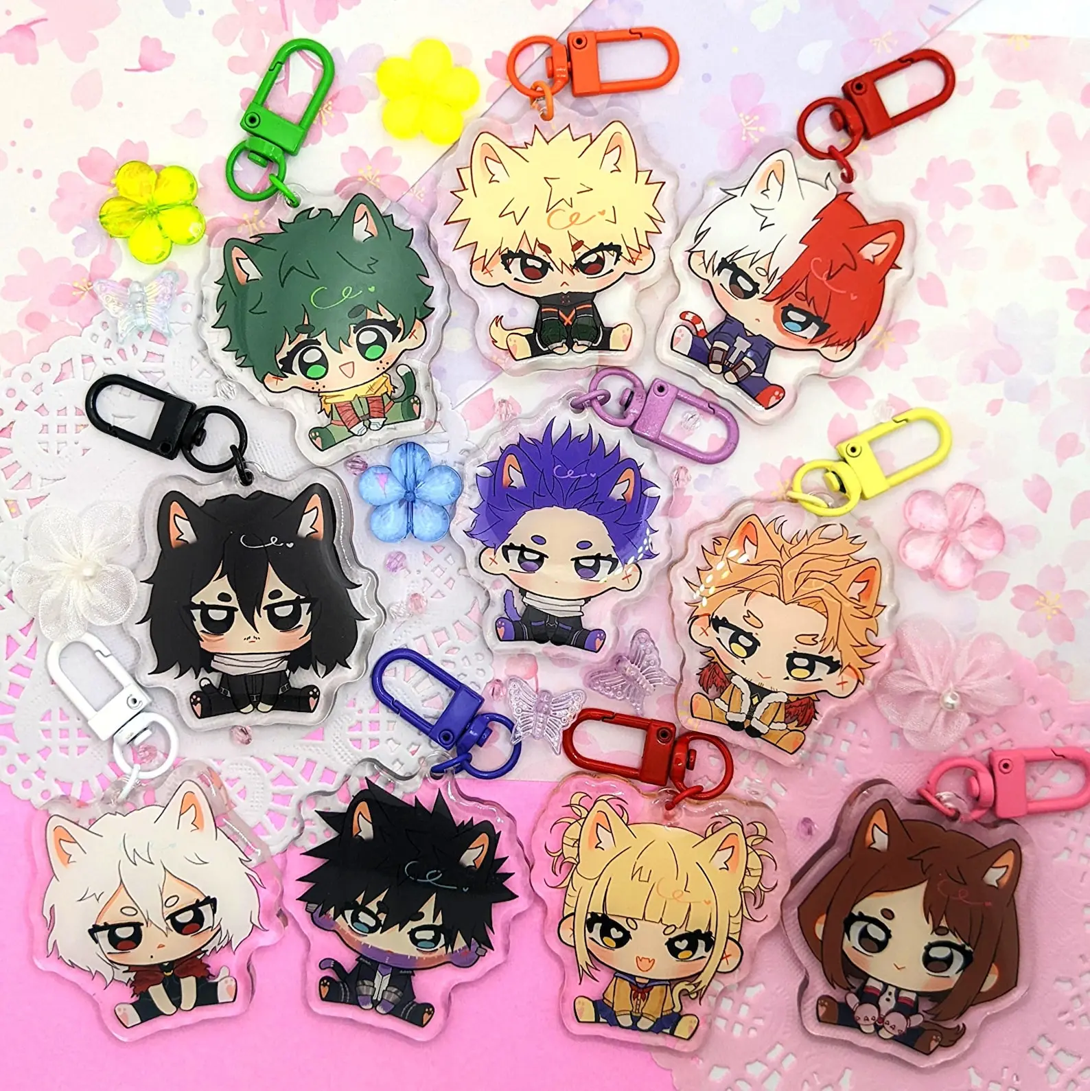 Meow Heroes/Villains ACRYLIC KEYCHAINS, Great For Daily Use Or As Thoughtful Little Gifts For Your Friends And Yourself