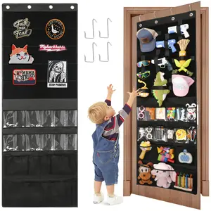 Door Hanging Storage Bag with 16 Pockets, Adjustable Shoulder Straps, Large Capacity, Home Organizer Storage, Ideal for Kids' Toys, Cosmetics, Snacks