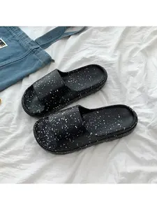 2026 Summer New EVA Women's Slippers with a "Stepping-on-Feces" Feel, Non-Slip, Wear-Resistant, Casual Home Use Flip-Flops