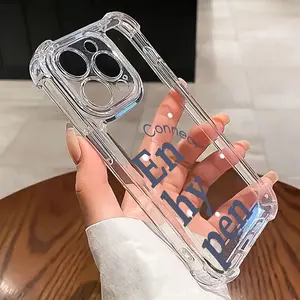 Korean Fashion ENHYPEN Phone Case for iPhone 17, 16, 15, 14, 13, 12, 11 Pro Max, X, XR, XS Max, 8, 7 Plus - Shockproof Transparent Soft Back Cover
