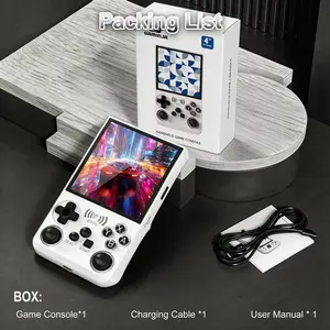 GAMINJA ANR13 Retro Handheld Game Console, Supports 2-Player Mode & TV Connection, Portable Gaming Device with 19 Emulators, Pre-loaded Classic Games for Family & Friends