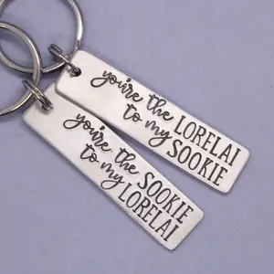 "You're the Lorelai to my Sookie" and "You're the Sookie to my Lorelai" Gilmore Girls Inspired Keychains