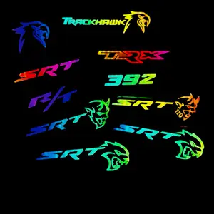 RGB LED Grille Badge Decoration – SRT, Hellcat, Redeye, Trackhawk, Daytona, TRX, R/T (Fits Dodge Charger, Challenger, Durango, Grand Cherokee, Jeep, Ram)