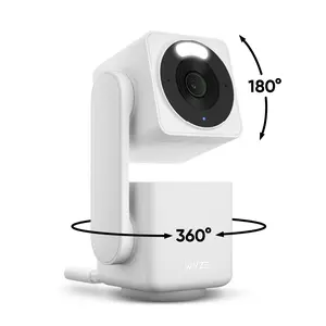 NEW! Wyze Cam Pan v4 - #1 Security Camera on TikTok goes 4K! Wired, Indoor/Outdoor Pan Tilt Zoom (PTZ), 360º Motion Tracking, Color Night Vision, WiFi