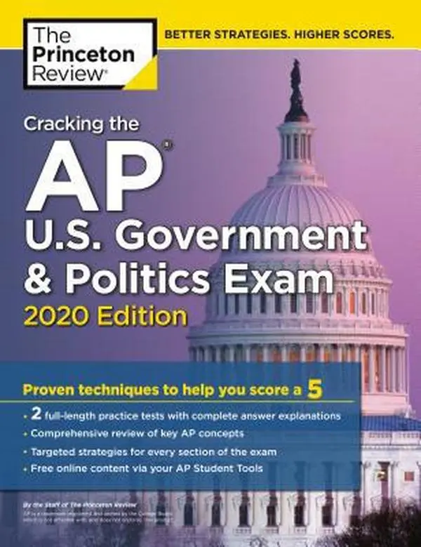 USED-Cracking the AP U.S. Government & Politics Exam, 2020 Edition: Practice Tests & Proven Techniques to Help You Score a 5 by The Princeton Review (Paperback)