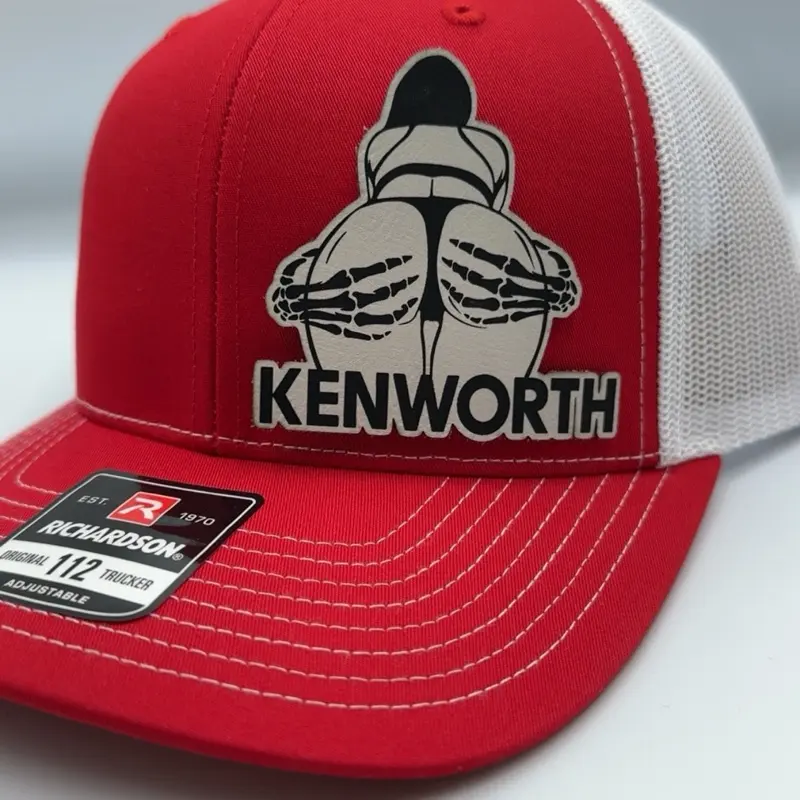 Kenworth Custom Patch Hat - Adjustable Snap-Back Style - Classic 112 to Flat Bill Flex Fit - Available in Multiple Colors & Designs - Unisex Baseball Cap