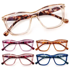 DEAAOK 5 Pack Reading Glasses For Women Blue Light Blocking Computer Reader Spring Hinge Eyeglasses