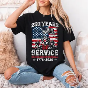 250th America Anniversary T-shirt, America Anniversary T-shirt, 250 Years of Service 1776-2026 Shirt, Patriotic America T-shirt