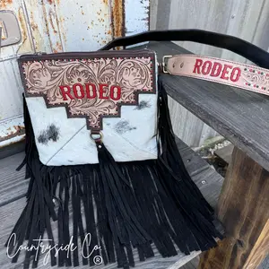 Rodeo Darling Cowhide Fringe Purse