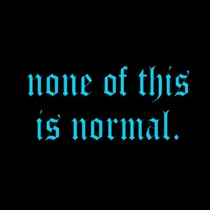 None of this is Normal. Decal Car Mirror Sticker, Mirror, Window Decorative Sticker, Vinyl Decal, Car Accessories
