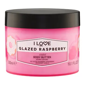 I LOVE Glazed Raspberry Scented Body Butter,Shea Butter and Coconut Oil - 10.1 oz