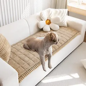 Non Slip Fuzzy Pet Couch Covers for Sofa, Washable Couch Cushion Covers for Large Dogs