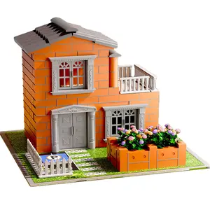 Mini Bricks Building Sets,Brick and Mortar Construction Set,DIY Mini House Block Building Kit,Realistic Mini Bricks STEM Creative Gifts