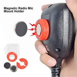 Magnetic Mic Mount Bracket, Durable Hand Microphones Fixed Bracket, car Dashboard Wall mount holder for Yaesu FT7900R MH48 SSM-85D shoudler Mic