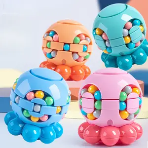 Octopus stress-relief toy, magic bean, versatile magic cube, popular children's toy, 3D magic cube, educational toy, stress-relief toy