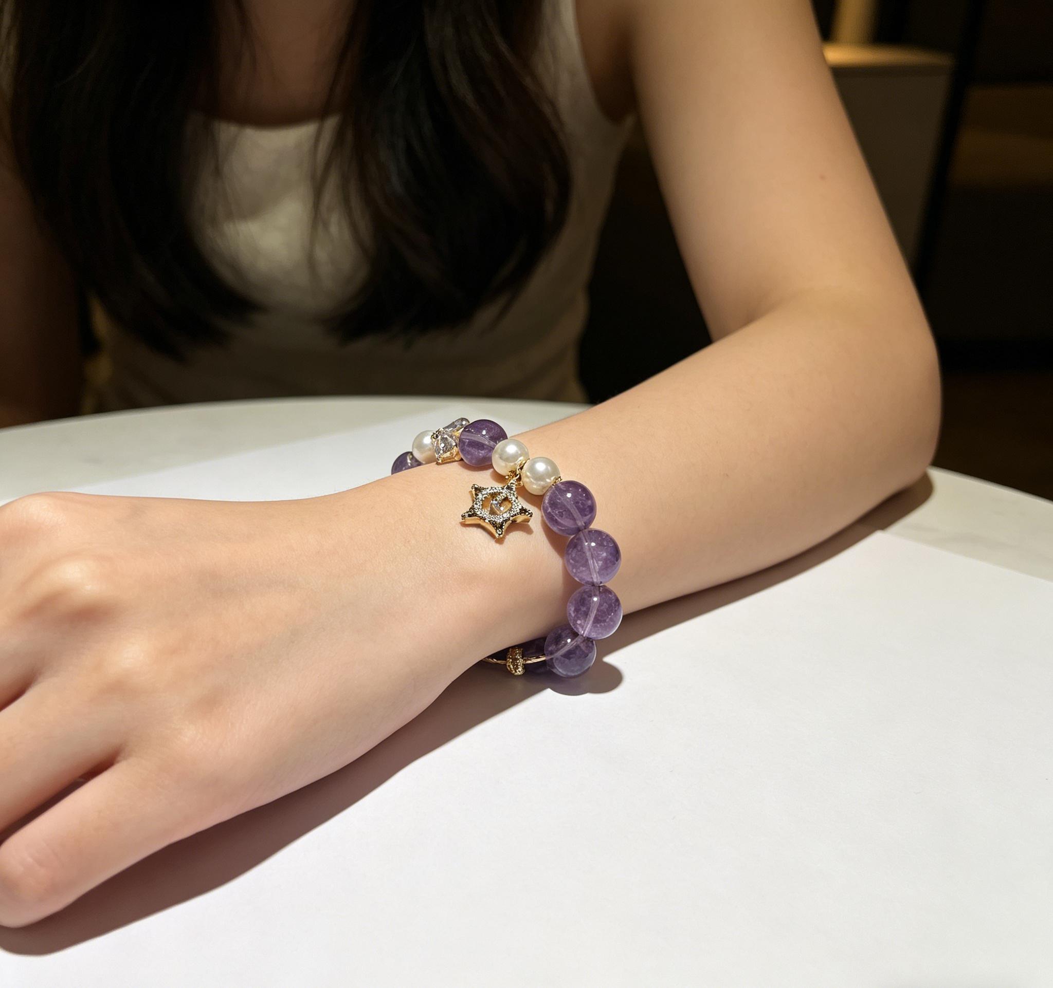 Mixed Natural Crystal Gold Bracelet, Handmade Spiritual Energy Bangle, Healing Gemstone Jewelry for Daily Wear, Dating & Party, Mysterious Elegant Wrist Accessory