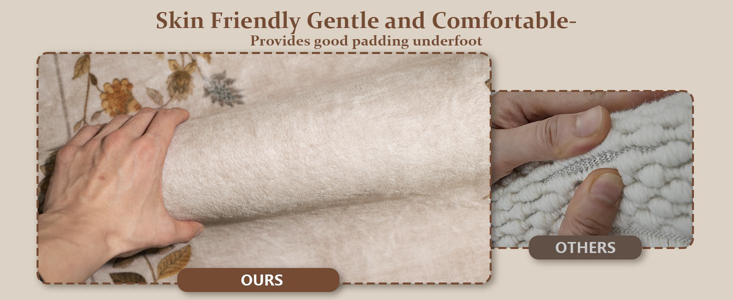 Area Rugs for Living Room: Washable Bedroom Rug Stain Resistant Non Slip Low Pile Ultra Soft Faux Wool Lightweight Large Rugs for Dining Room Kitchen Farmhouse Entryway Home Office Indoor