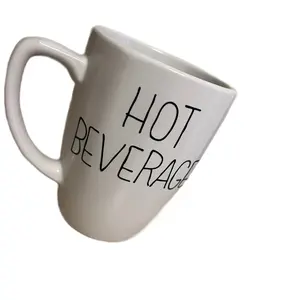 Hot Beverage Ceramic Mug by Rae Dunn - Perfect for Coffee and Tea - Drinkware