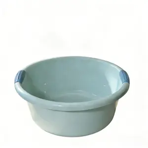 Thick Stackable Plastic Basin, Large Capacity with Handle, Bathroom Laundry Household Use, Universal Wash Bowl, 1 Piece Pack