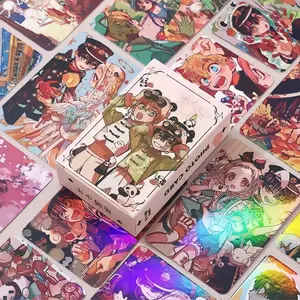 55pcs Toilet-Bound Hanako-Kun Anime Lomo Cards, Hobby Card, Flashing Collectible Postcards, Party Gift, Birthday Gift, Christmas Gift, Vertical Cards