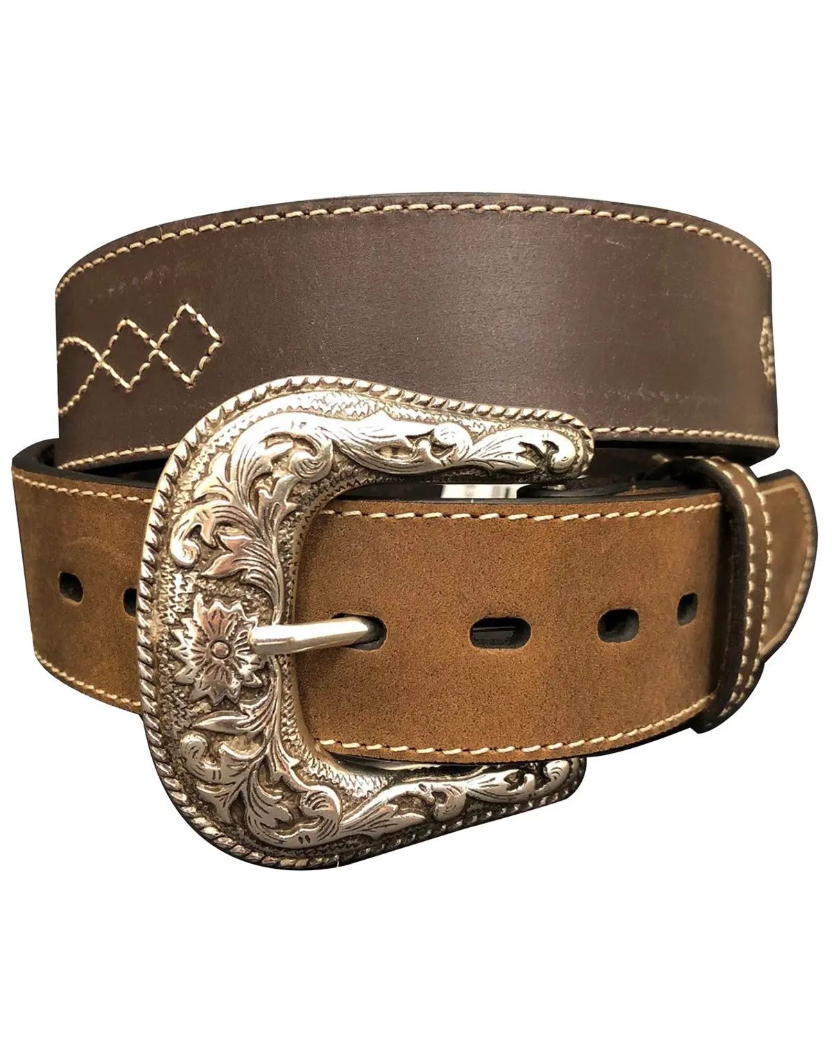 G-Bar-D Men's Men'S Diamond Concho Leather Belt - 9536500200